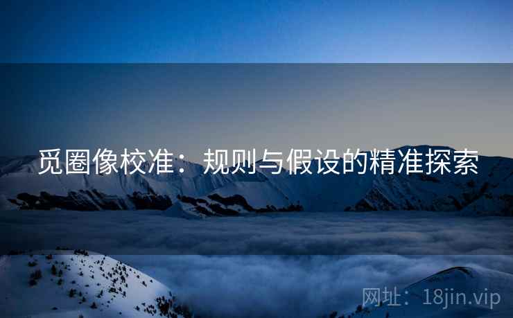 觅圈像校准：规则与假设的精准探索