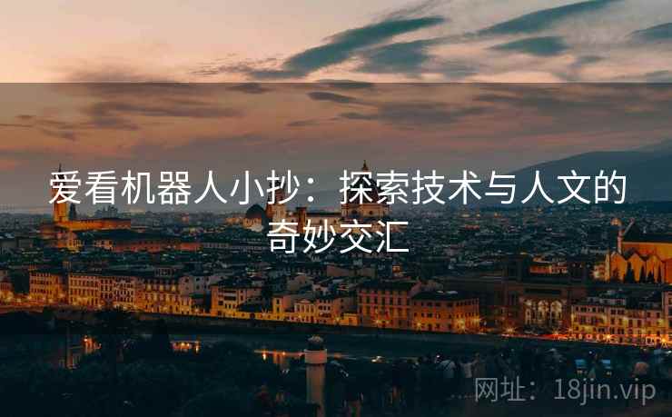 爱看机器人小抄：探索技术与人文的奇妙交汇